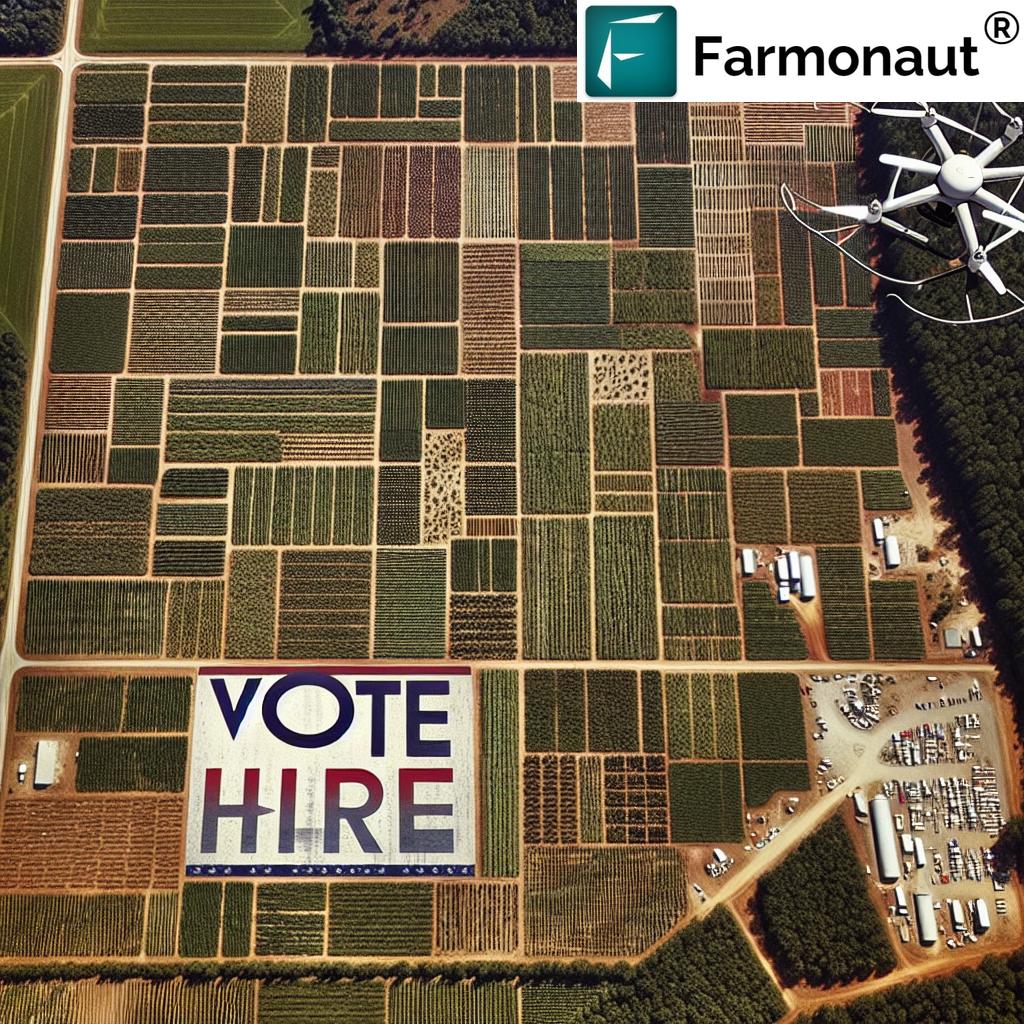 Georgia farmland with peach trees