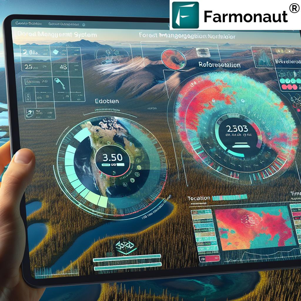 Gestión forestal sostenible con tecnología Farmonaut