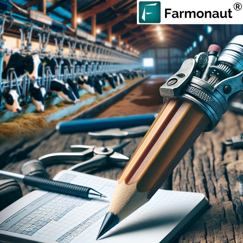 Innovative Farm Hack: Crafting the Ultimate Dairy Farmer's Pencil for Improved Efficiency