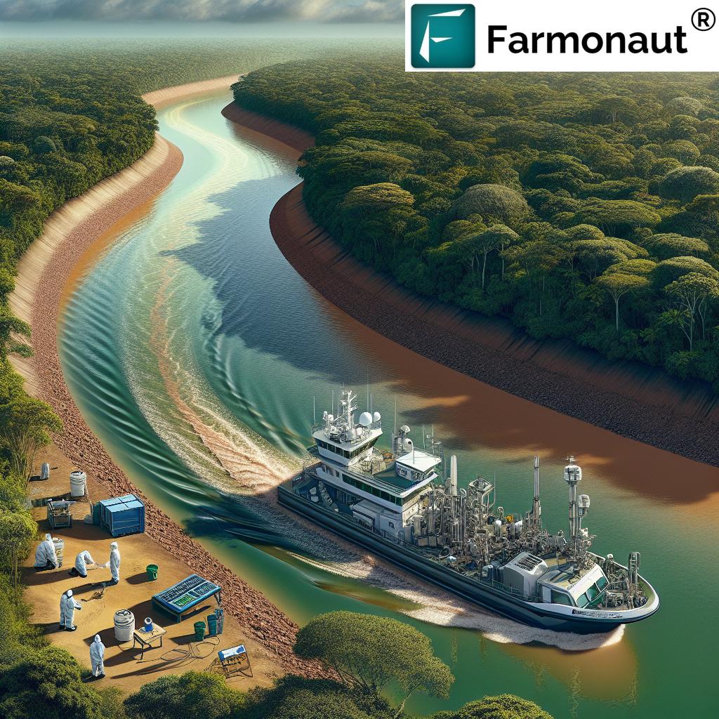 Madeira River Crisis: Farmonaut's Advanced Water Quality Monitoring Reveals Mercury Contamination in Brazil's Amazon Basin