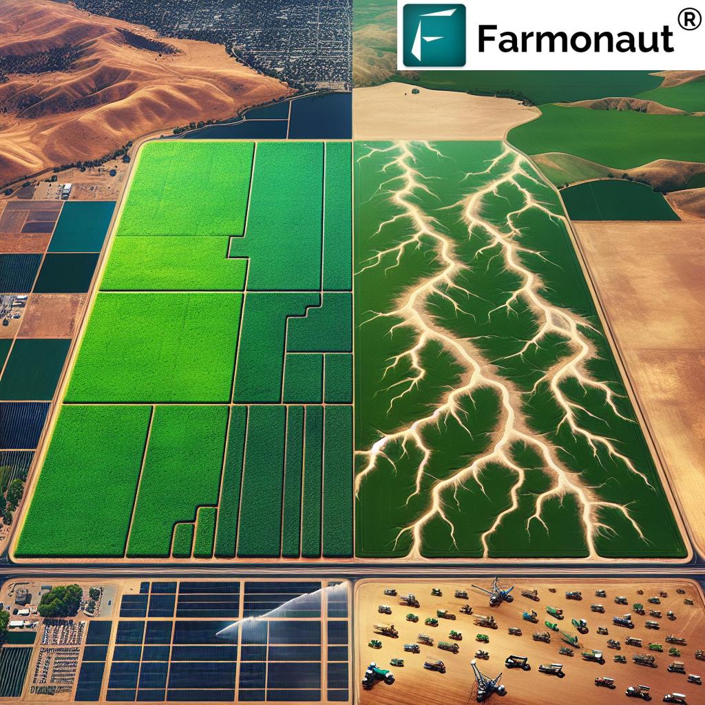 Alfalfa field in California during drought