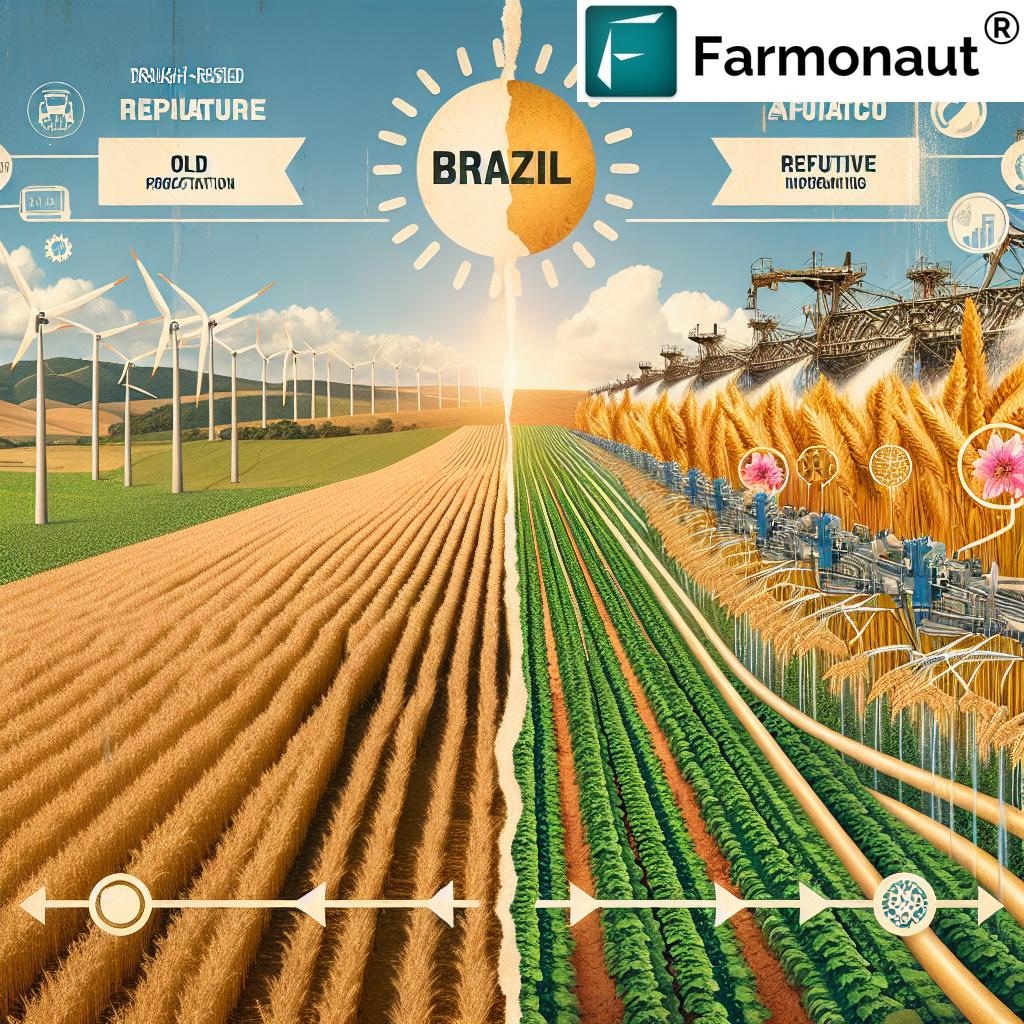 Tecnología agrícola avanzada en campos de trigo