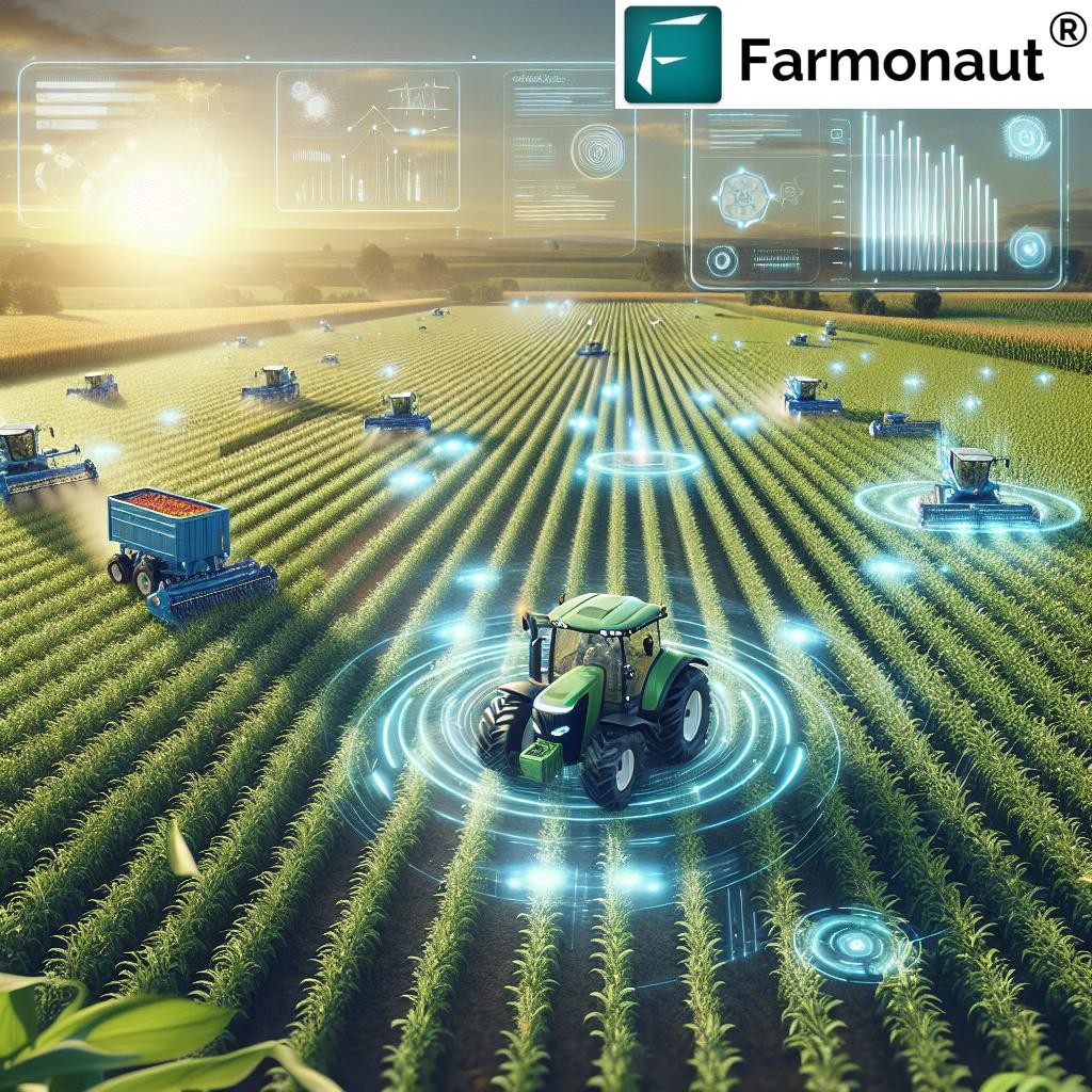 Autonomous farm equipment in action