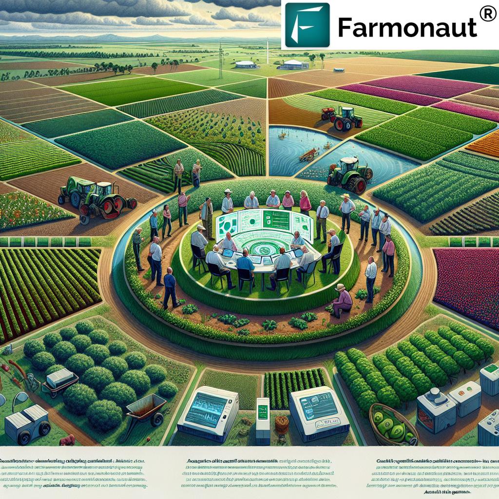 Australian farmer using Farmonaut's technology