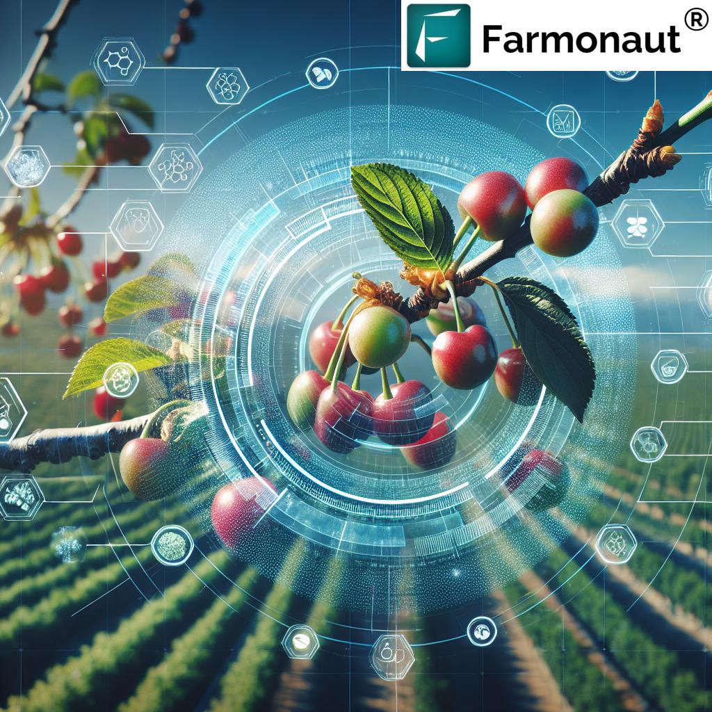 AI analysis of cherry orchard