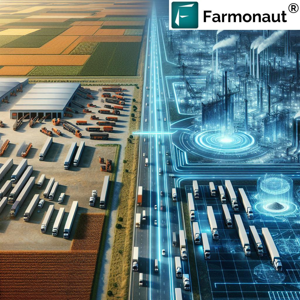 Оптимизация агрологистики: Инновации Farmonaut для эффективных перевозок минеральных удобрений по маршруту Север-Юг