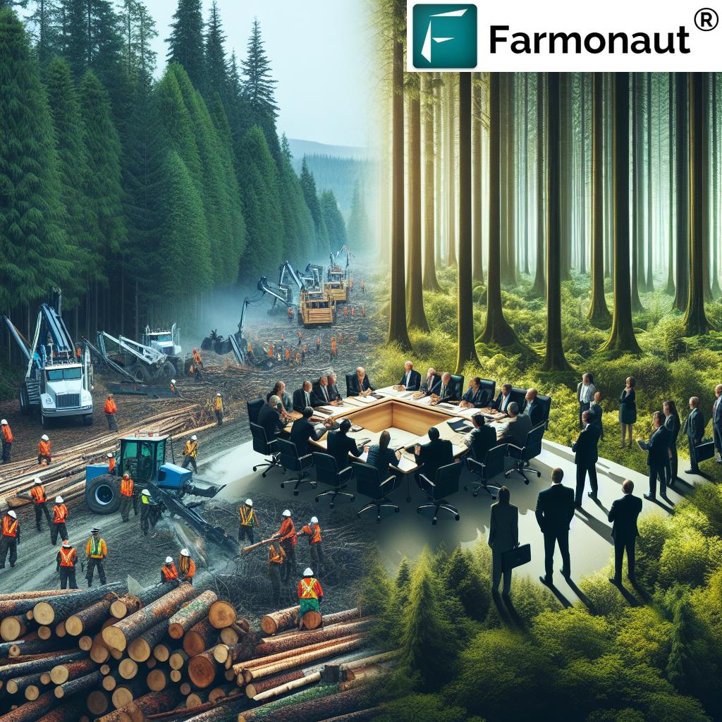 Forestry operations on Vancouver Island