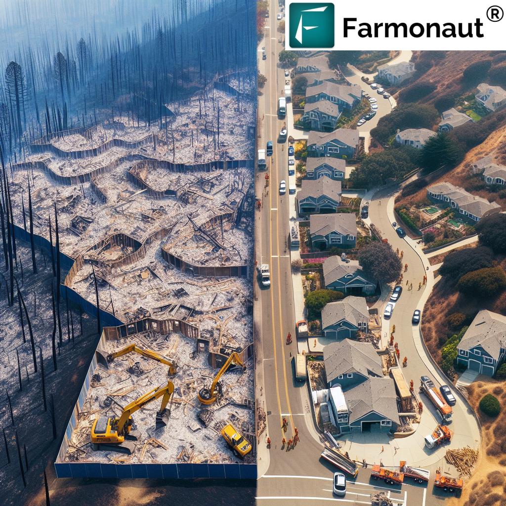 California Wildfire Recovery How Farmonaut Supports Streamlined Rebuilding Amid Environmental Regulation Changes 1