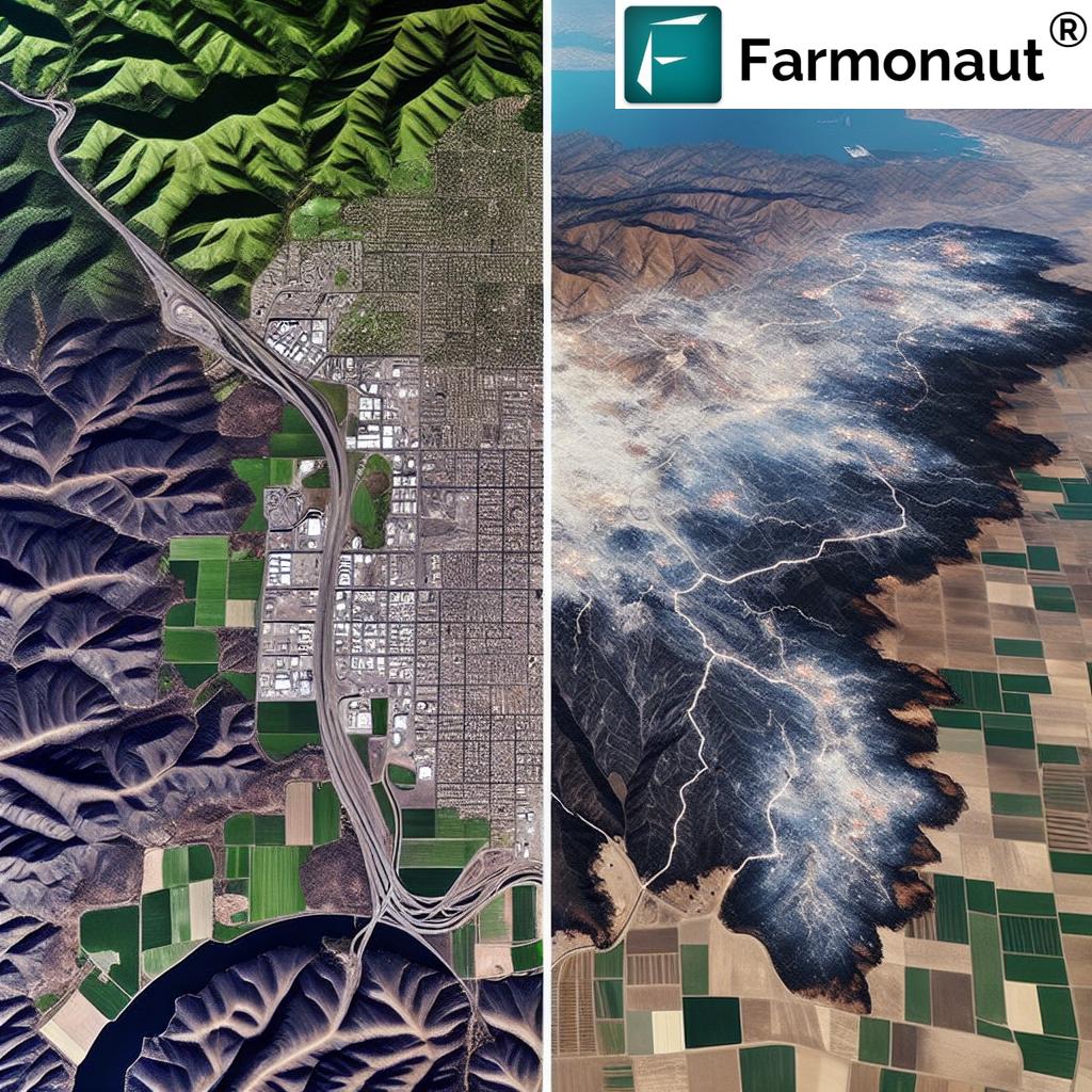 California Wildfires: How Farmonaut's Satellite Technology Aids in Fire Prevention and Recovery