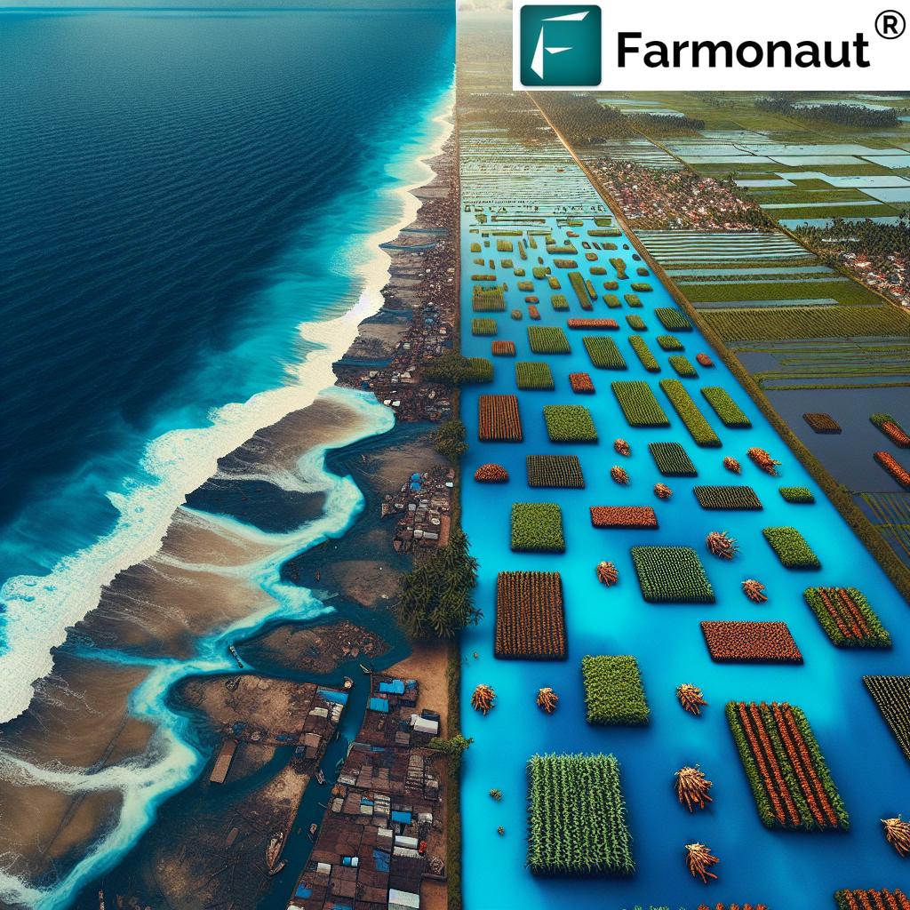 Climate-Resilient Agriculture: Farmonaut's Solutions for Nigeria's Coastal Farmers Battling Rising Sea Levels