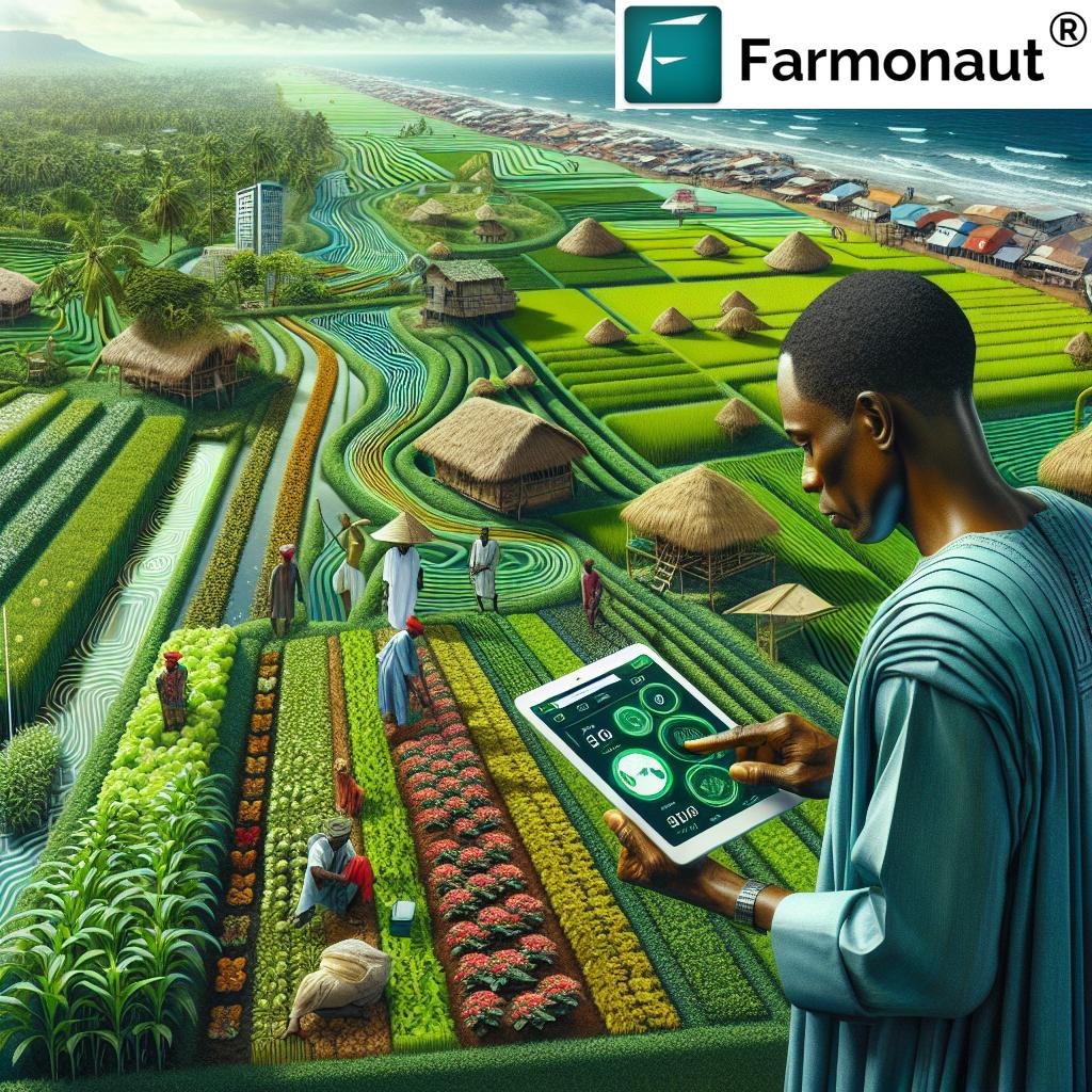 Climate-Resilient Agriculture: Farmonaut's Solutions for Nigeria's Coastal Farmers Battling Rising Sea Levels