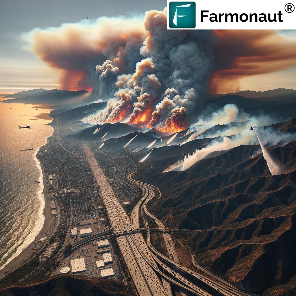 Farmonaut's Critical Role: Monitoring and Managing Wildfire Impact on Los Angeles Agriculture