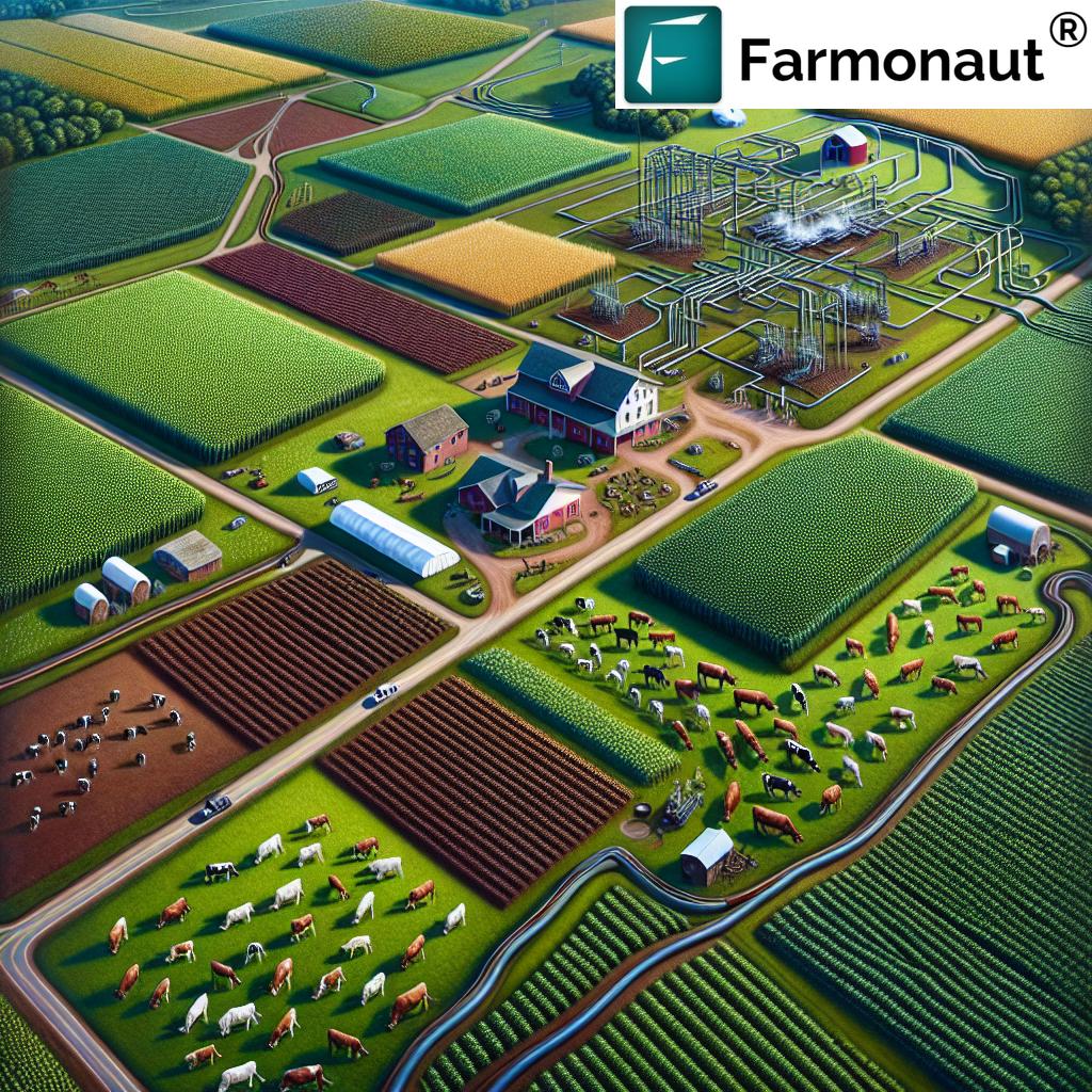 Farmer using Farmonaut's precision agriculture technology