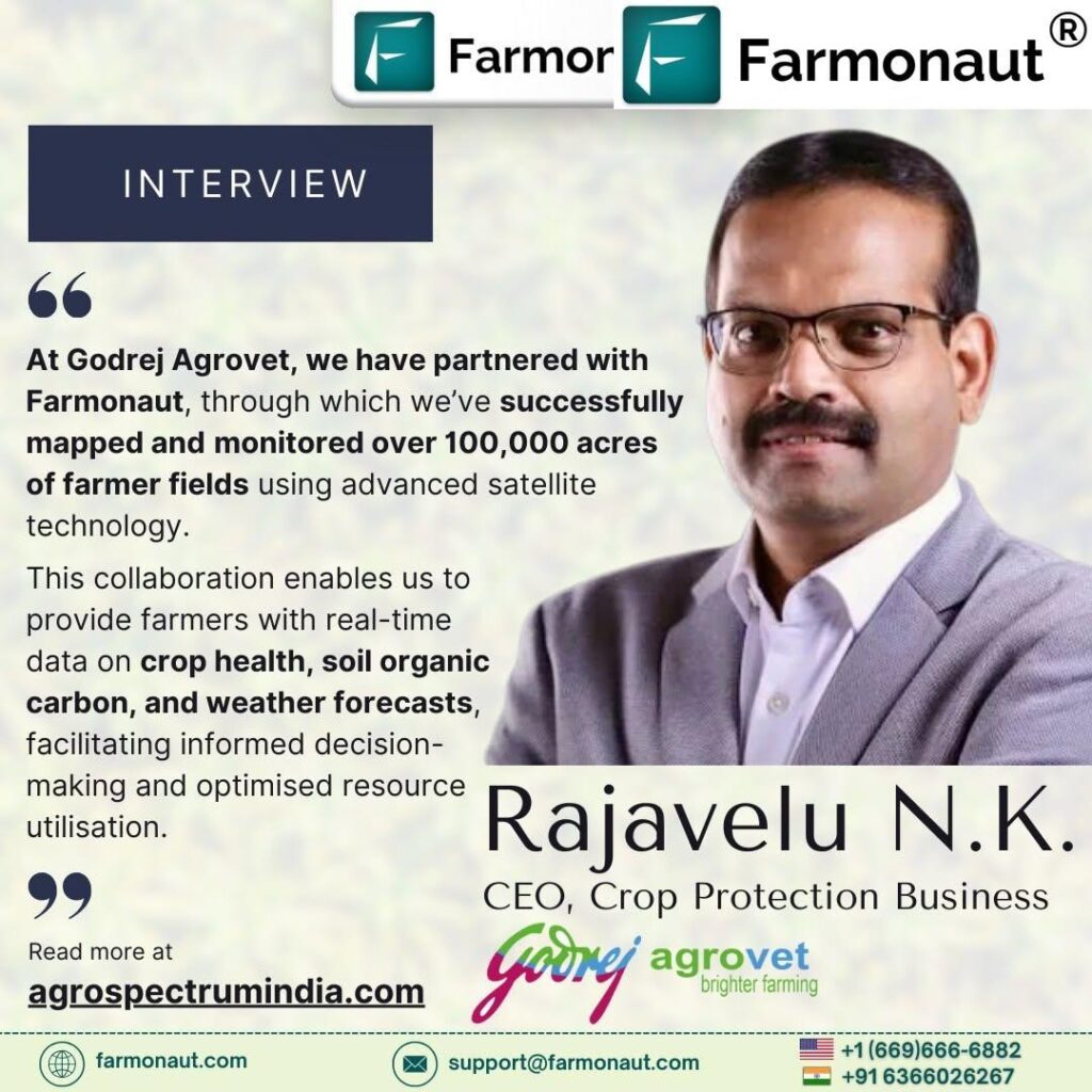 Revolutionizing Indian Agriculture Farmonaut and Godrej Agrovets Satellite Powered Sustainable Farming Solutions 3