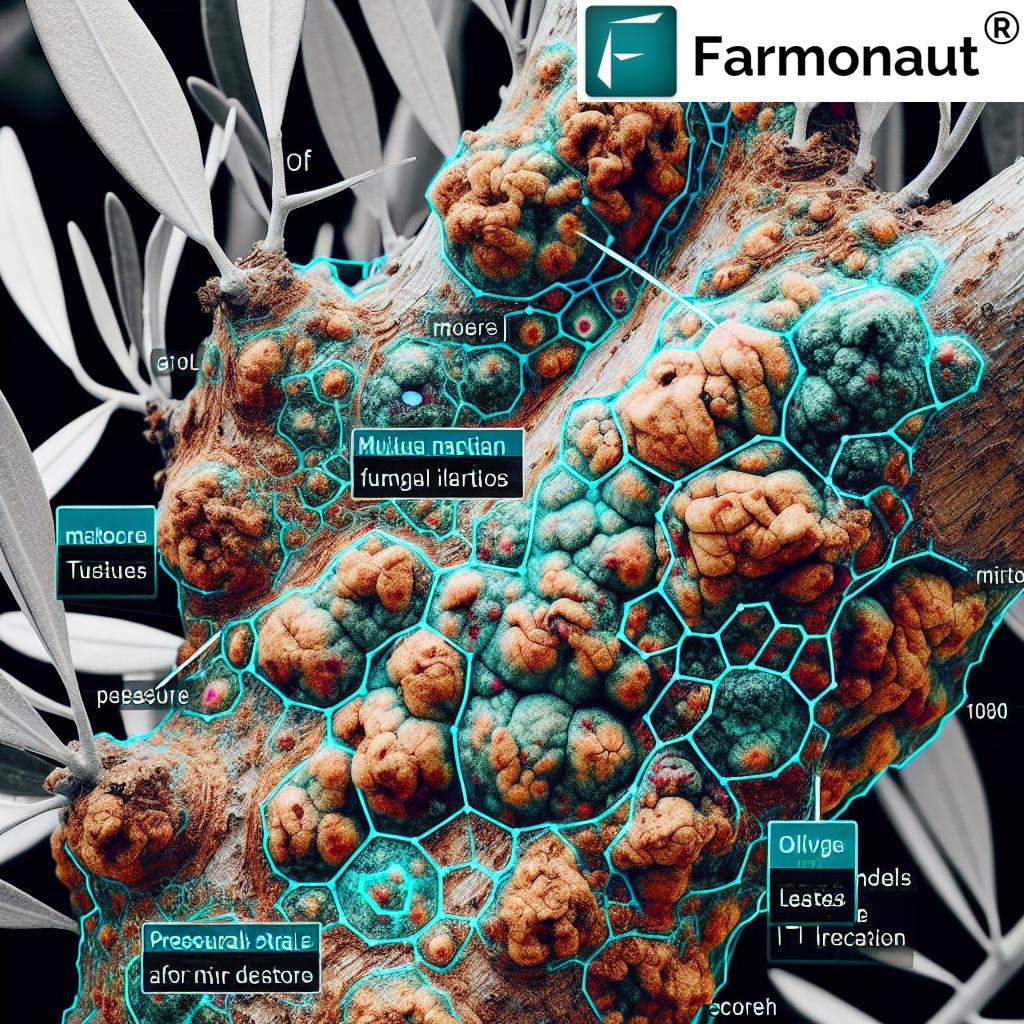 olive disease detection drones uav ai - farmonaut