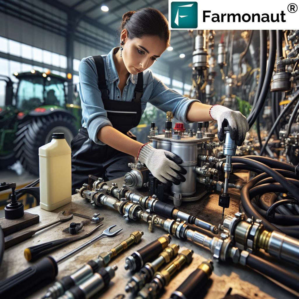 Agricultural hydraulic system components and efficiency
