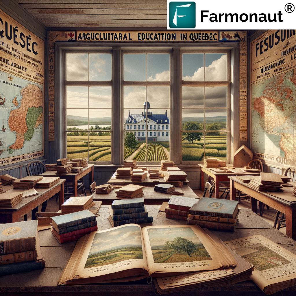 agriculture in Quebec modern education