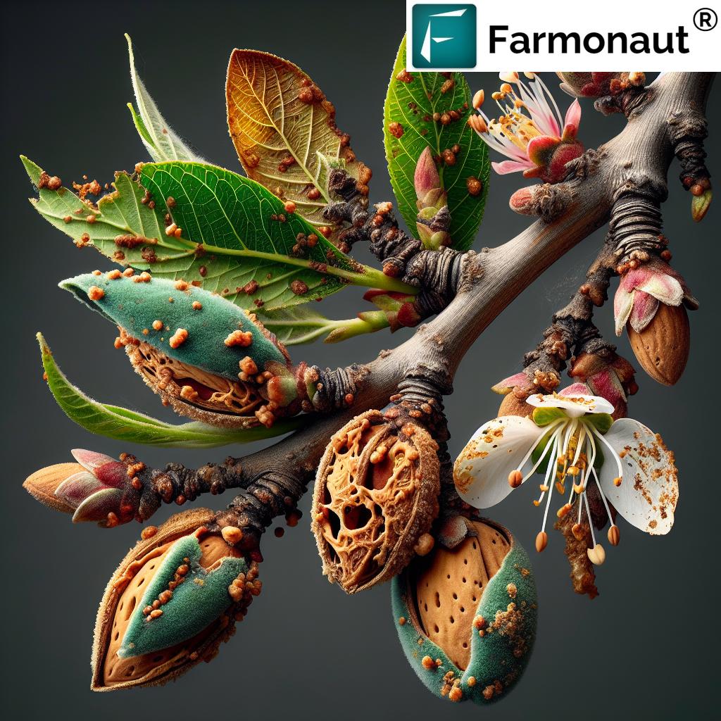 Anthracnose On Almonds: 7 Shocking Management Hacks! Fungus Symptoms Brown Lesions Fruit Almond Nuts Infected