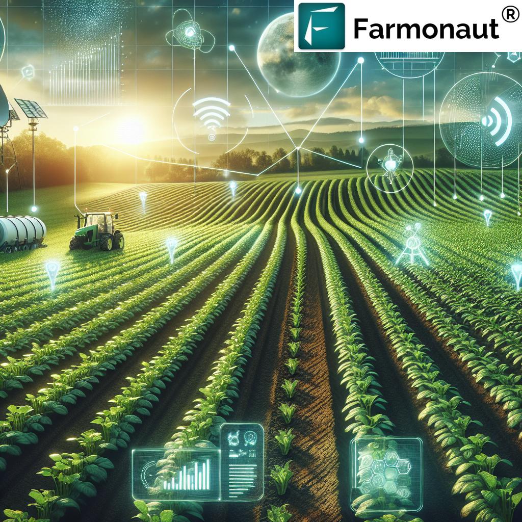 Modern agriculture precision farming technologies huge yields