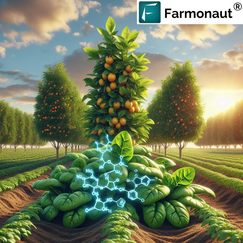 Spinach antimicrobial peptides for citrus and potato yield