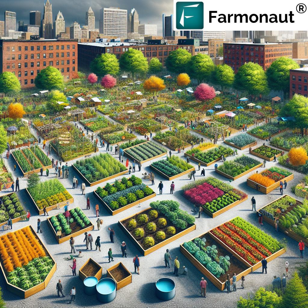 Urban gardening Detroit—Food Forests, Green Spaces, Community Engagement