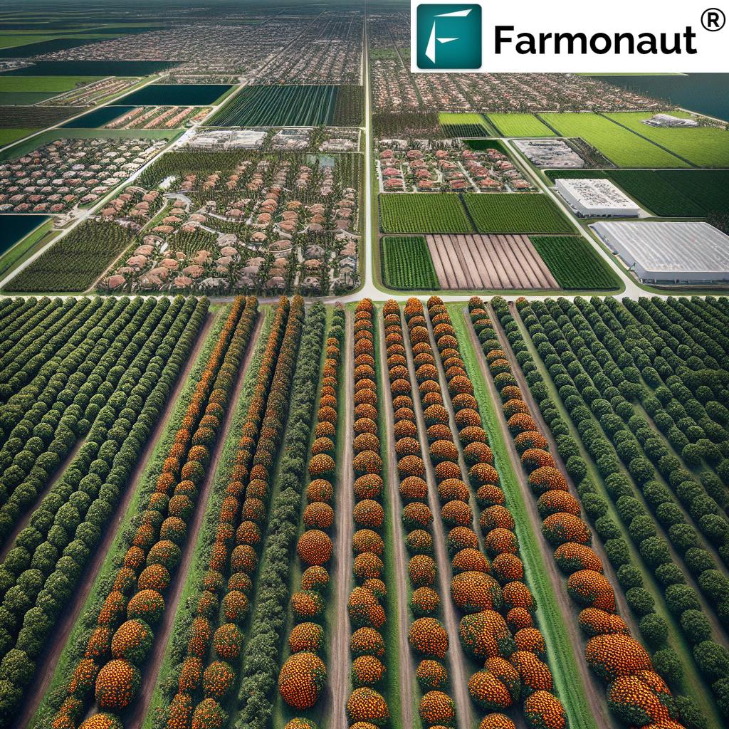 Florida Orange Groves Development: 7 Revival Strategies - Satellite Overview Of Citrus Groves In Florida