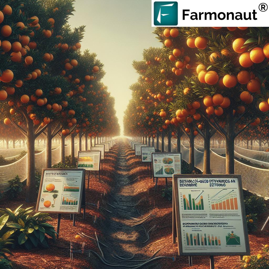 Florida Orange Groves Development: 7 Revival Strategies - Drone Image Of Orange Grove Recovery In Florida