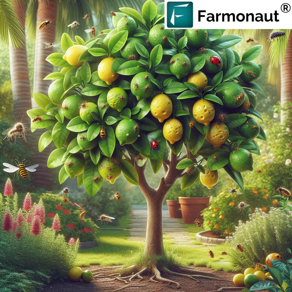 Lemon Tree Pest Management Scale Infestation