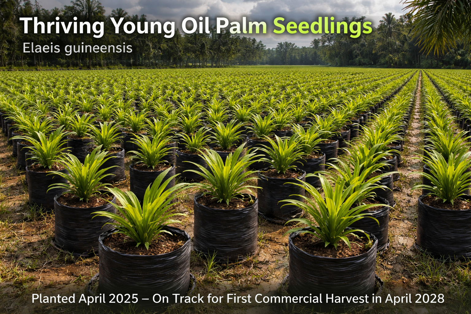 Oil Palm Seedlings Nursery Stage Precision Agriculture Monitoring Peru