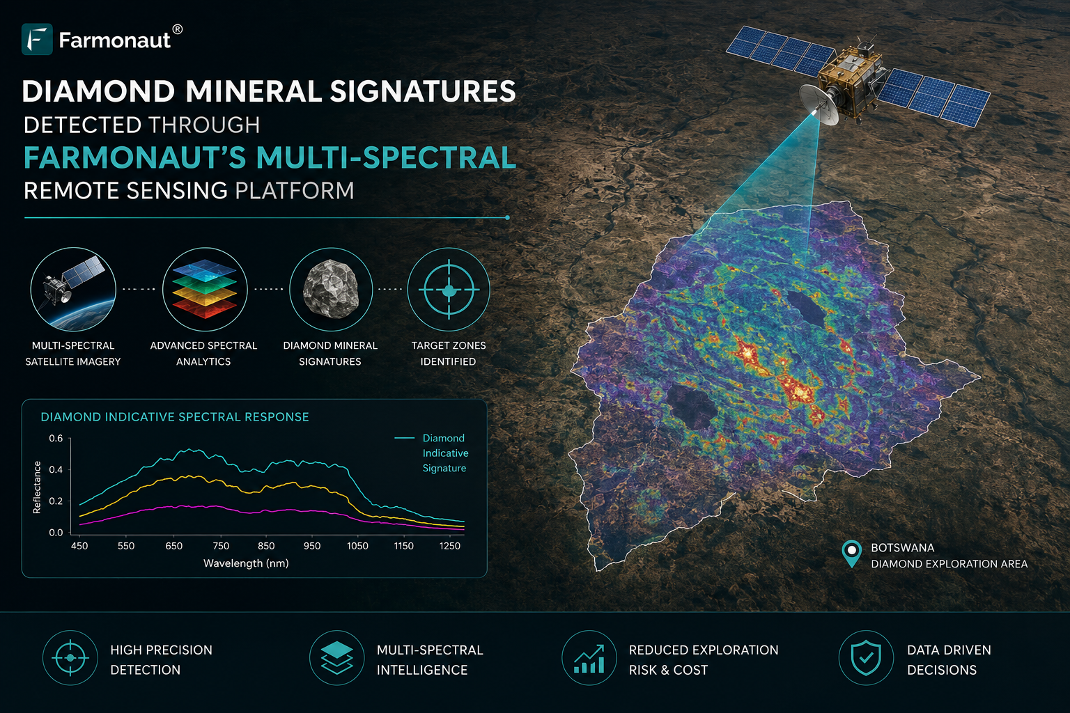 Diamond Mineral Signatures Detected Through Farmonaut'S Multi-Spectral Remote Sensing Platform
