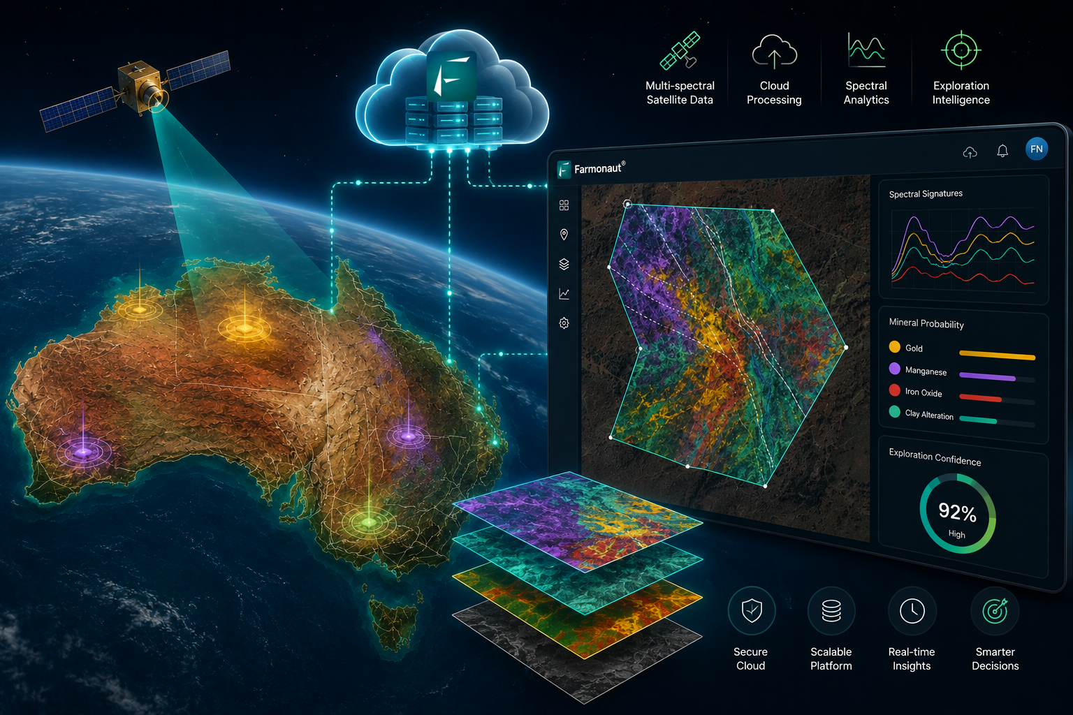 Farmonaut'S Cloud-Based Spectral Analysis Delivering Precision Exploration Intelligence For Australia