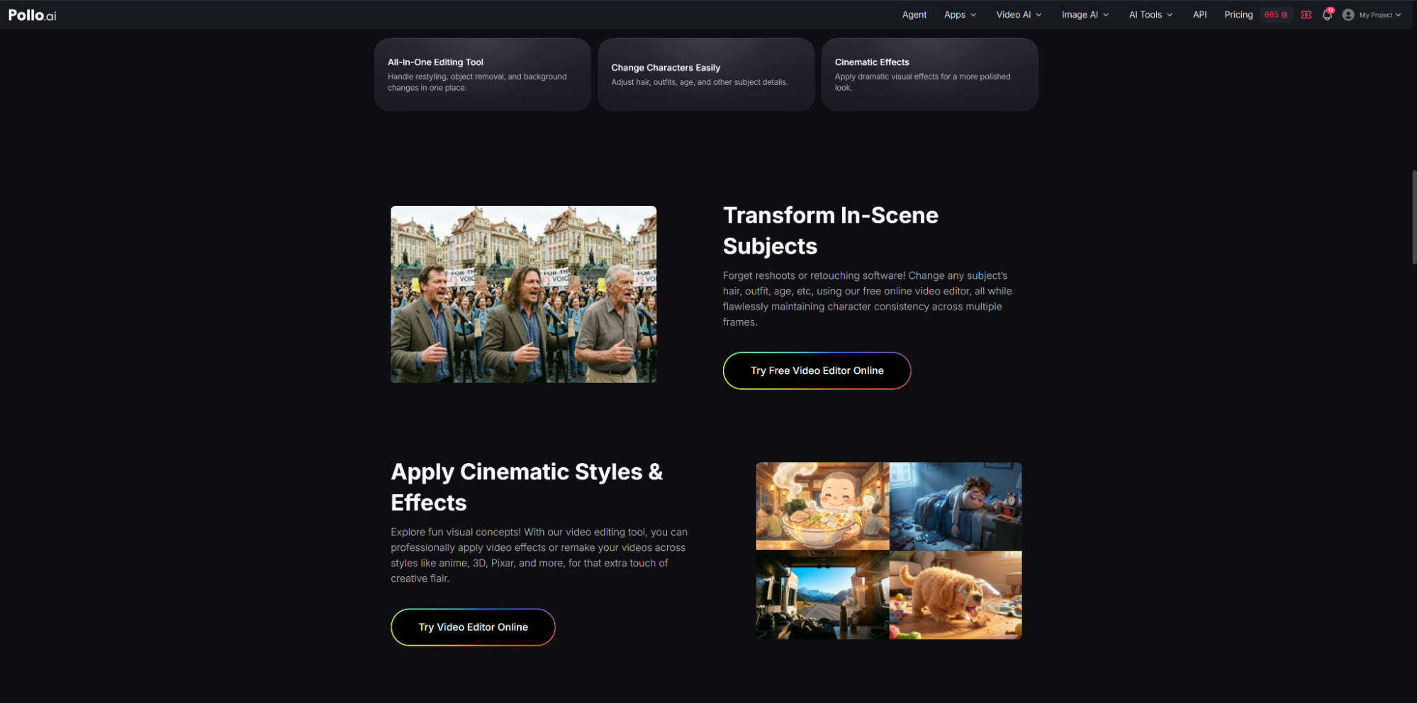 Online Video Editor Interface