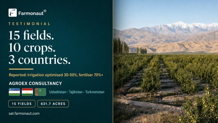 Farmonaut Testimonial Agroex Consultancy 15 Fields 10 Crops 3 Countries Across Uzbekistan Tajikistan Turkmenistan Farmonaut Testimonial Agroex Central Asia Preview 1