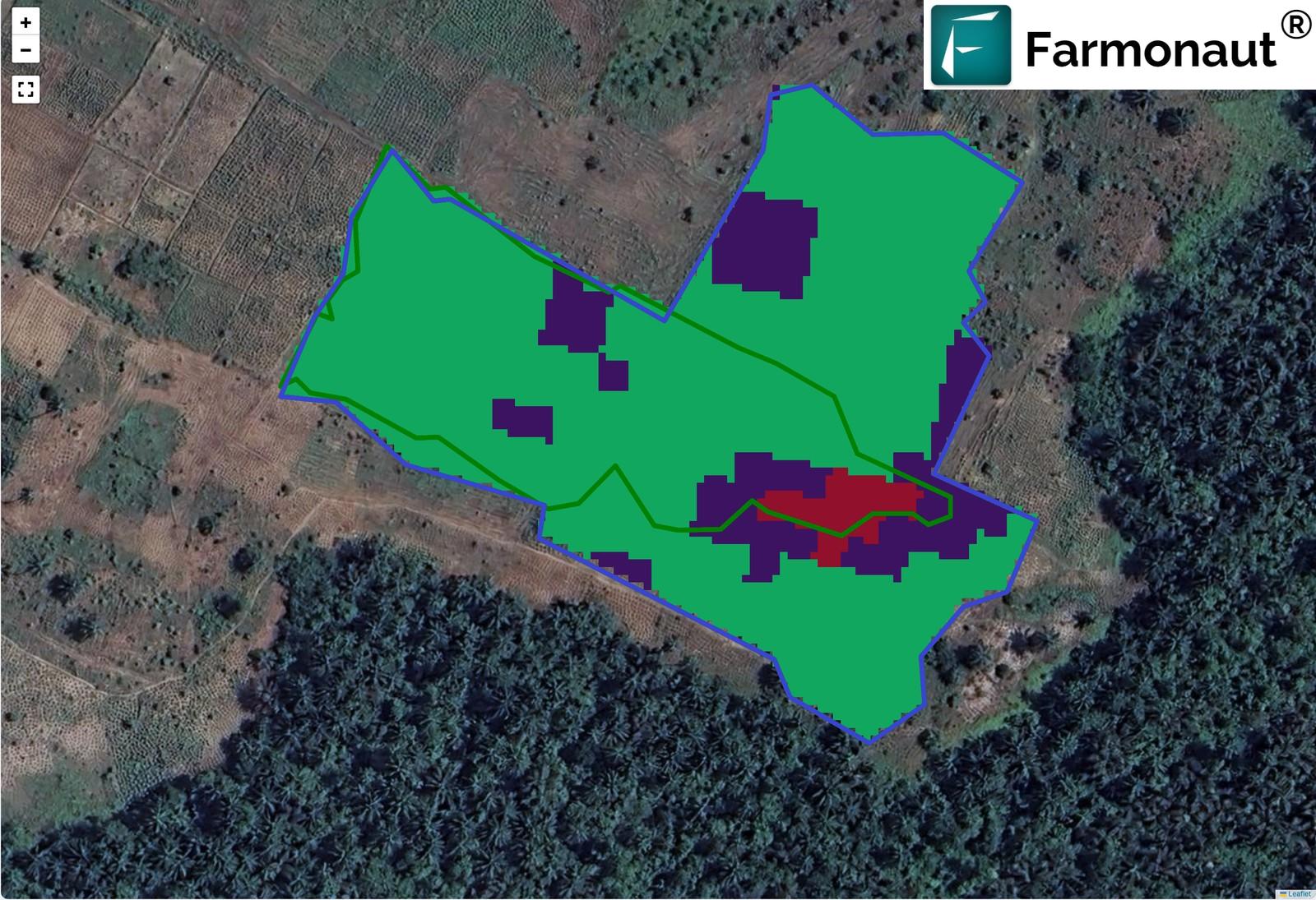Satellite Farm Advisory Zone Map Of A Maize Field In Nigeria Showing Within-Field Crop Health Variation