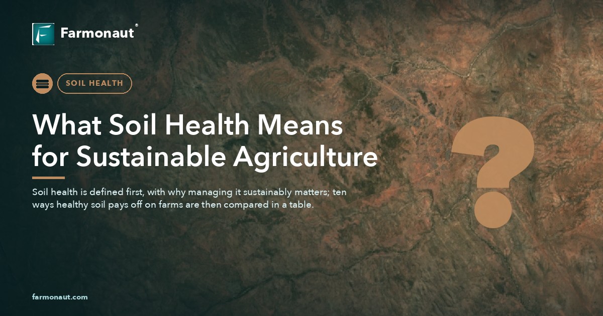What Soil Health Means For Sustainable Agriculture