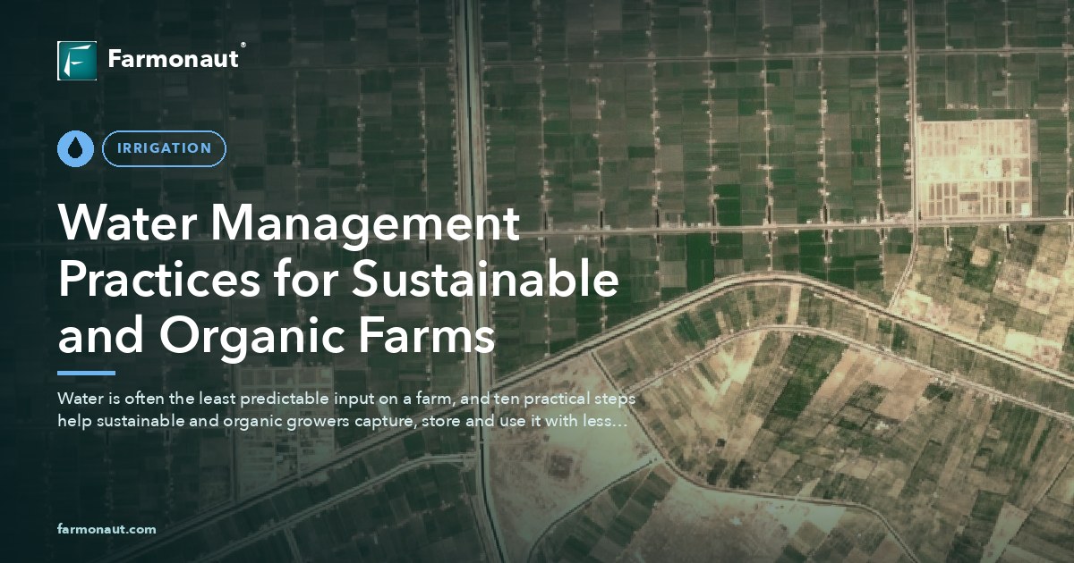 Water Management Practices For Sustainable And Organic Farms