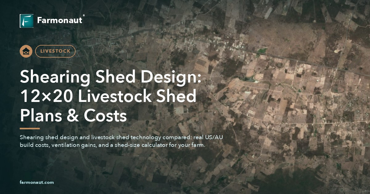 Shearing Shed Design: 12×20 Livestock Shed Plans &Amp; Costs