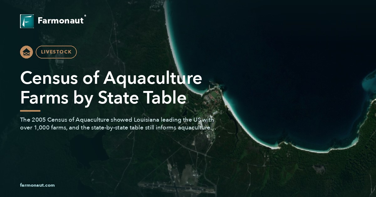 Census Of Aquaculture Farms By State Table