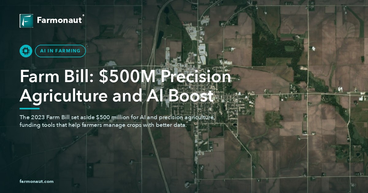 Farm Bill: $500M Precision Agriculture And Ai Boost