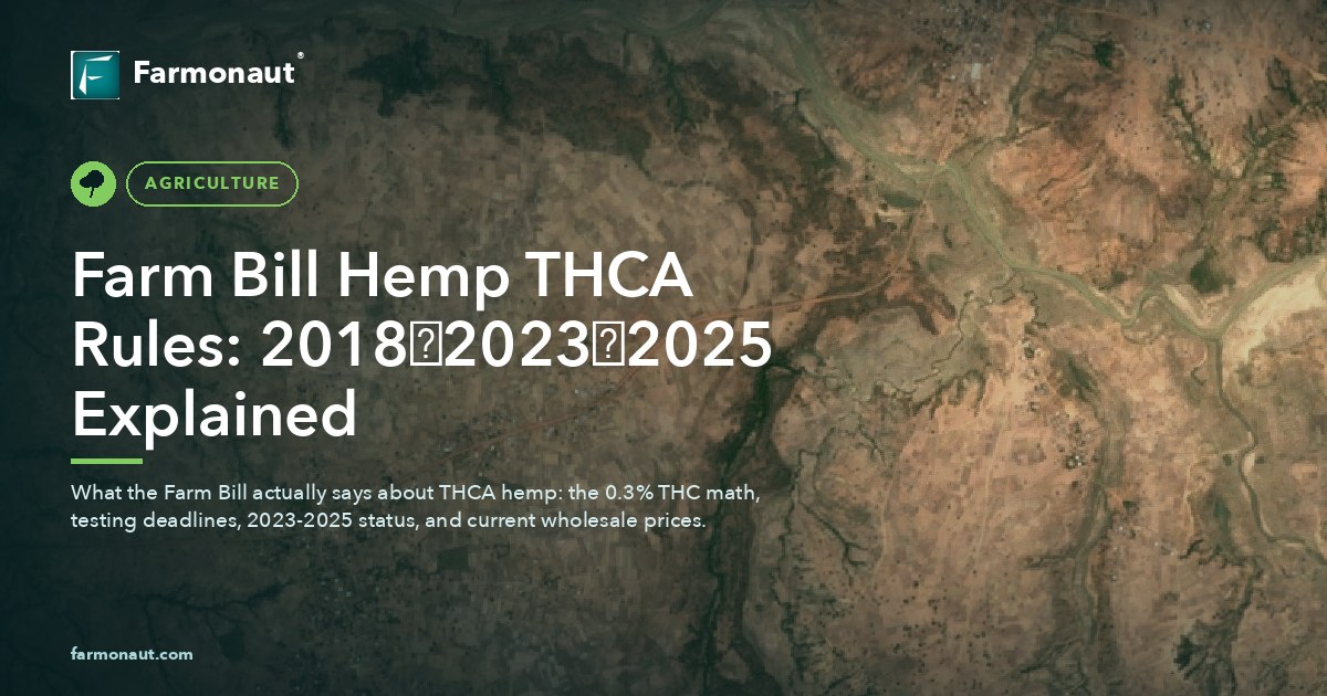 Farm Bill Hemp Thca Rules: 2018→2023→2025 Explained