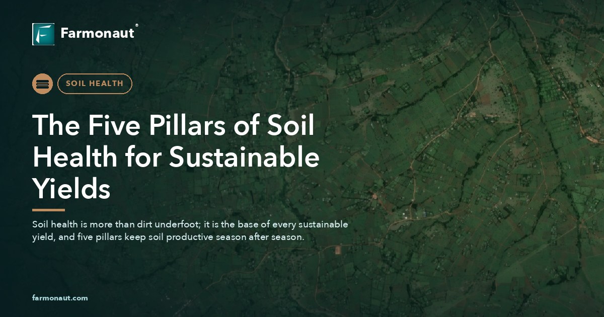 The Five Pillars Of Soil Health For Sustainable Yields