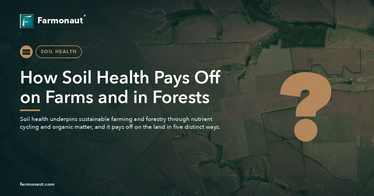 How Soil Health Pays Off On Farms And In Forests