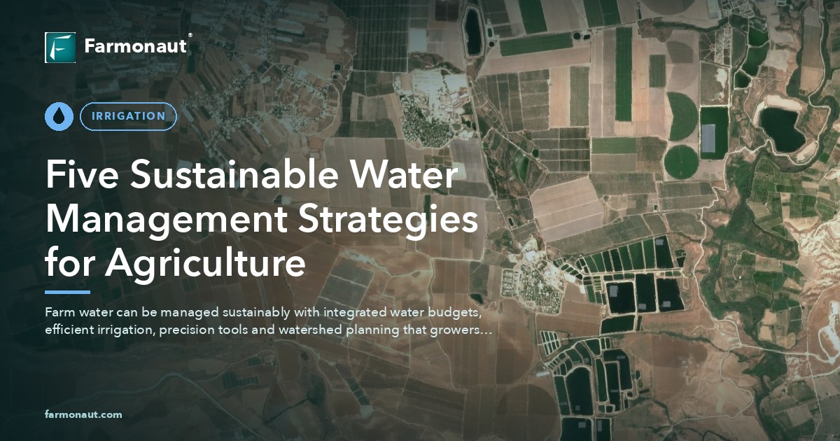 Five Sustainable Water Management Strategies For Agriculture