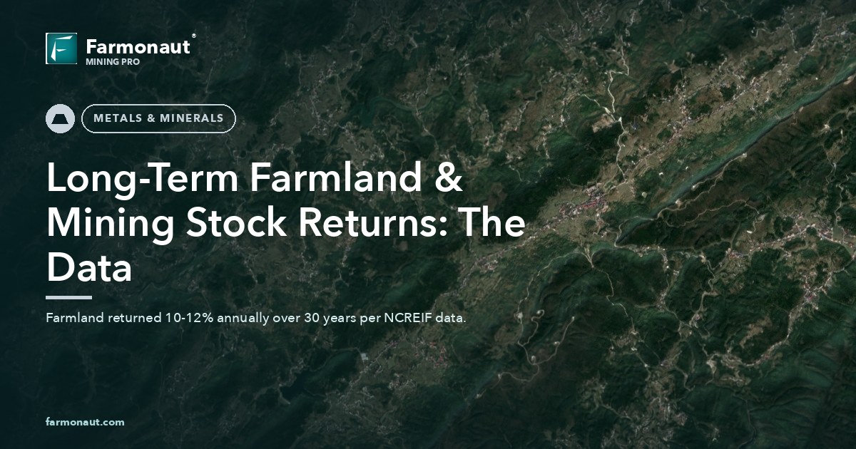 Long-Term Farmland &Amp; Mining Stock Returns: The Data