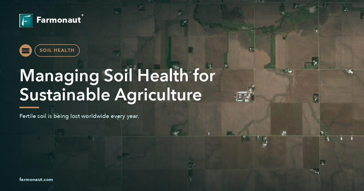 Managing Soil Health For Sustainable Agriculture