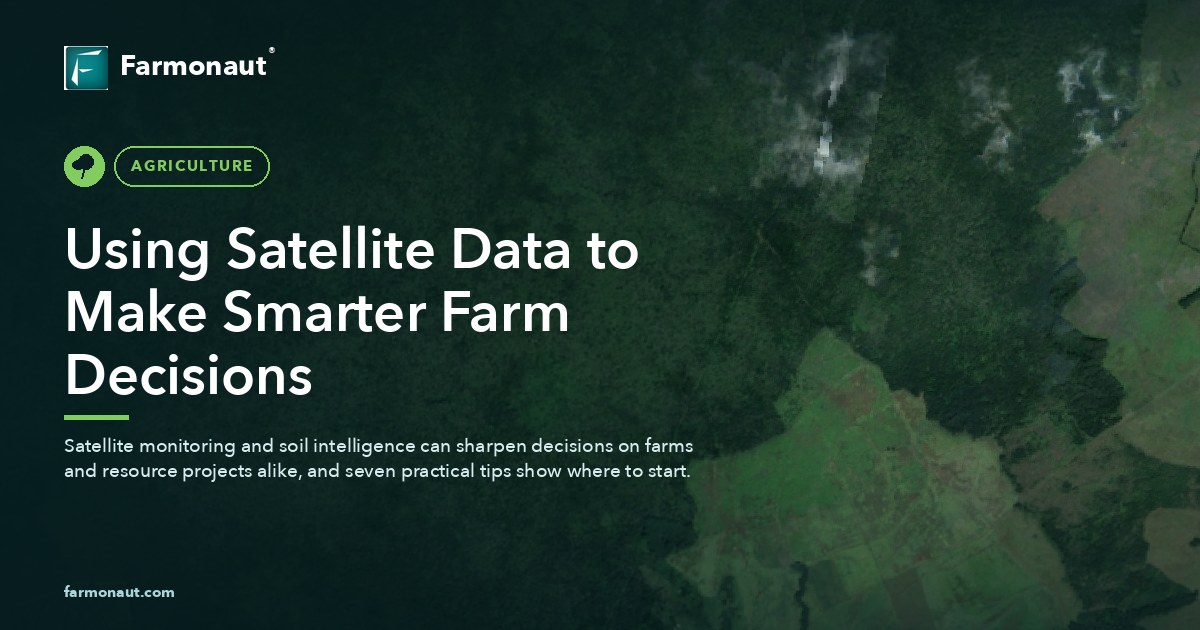 Using Satellite Data To Make Smarter Farm Decisions