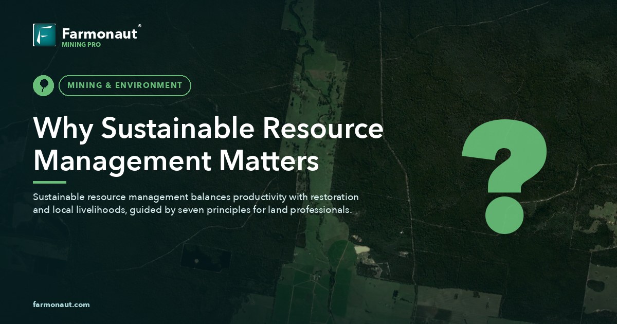Why Sustainable Resource Management Matters