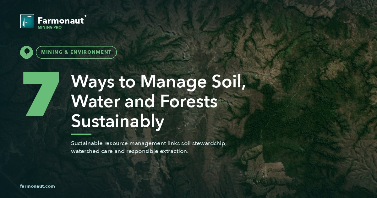 7 Ways To Manage Soil, Water And Forests Sustainably