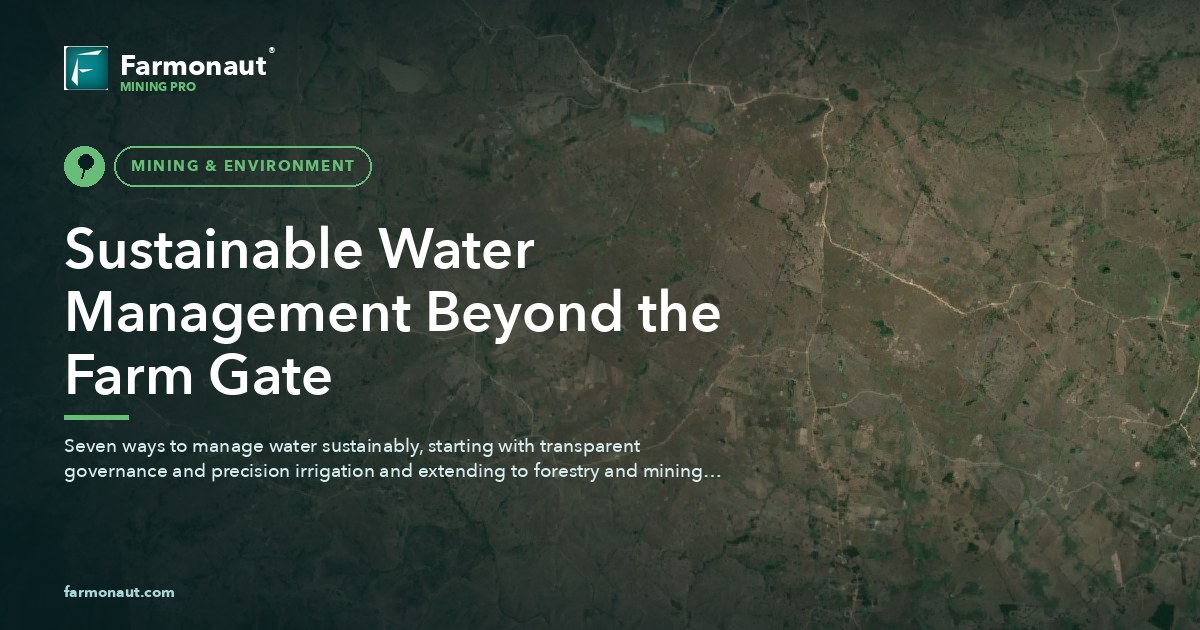 Sustainable Water Management Beyond The Farm Gate