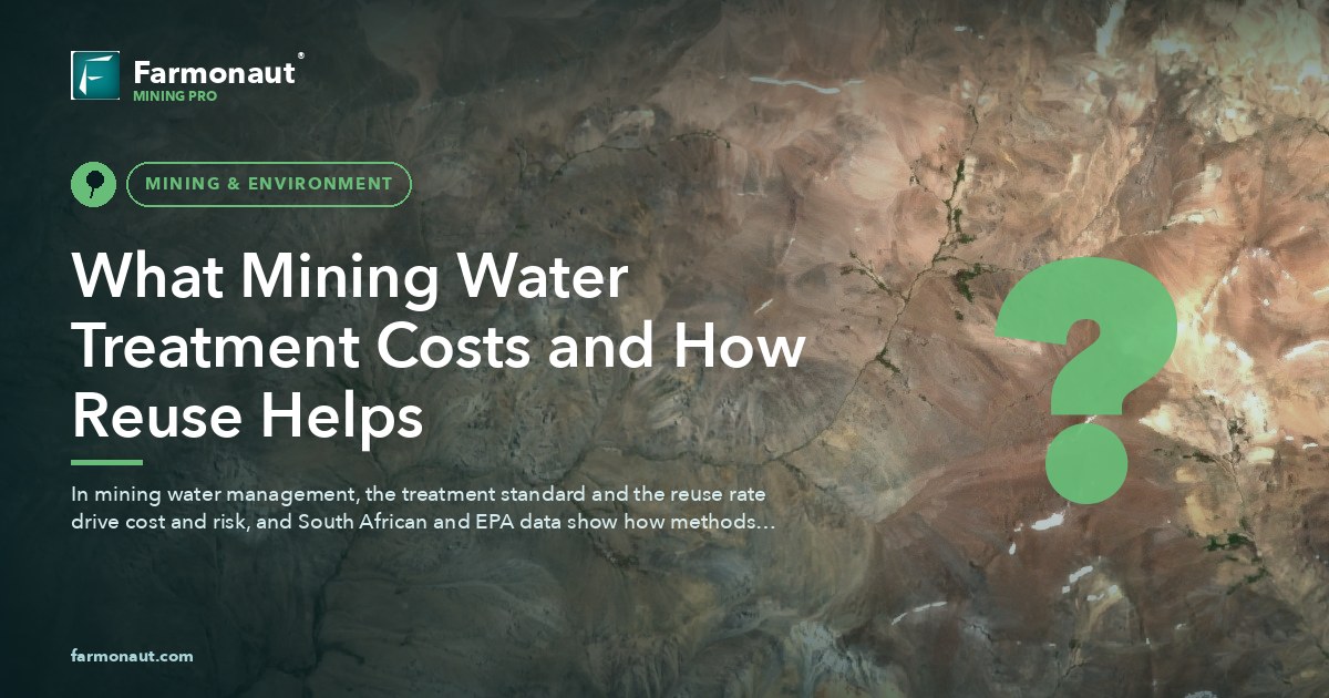 What Mining Water Treatment Costs And How Reuse Helps